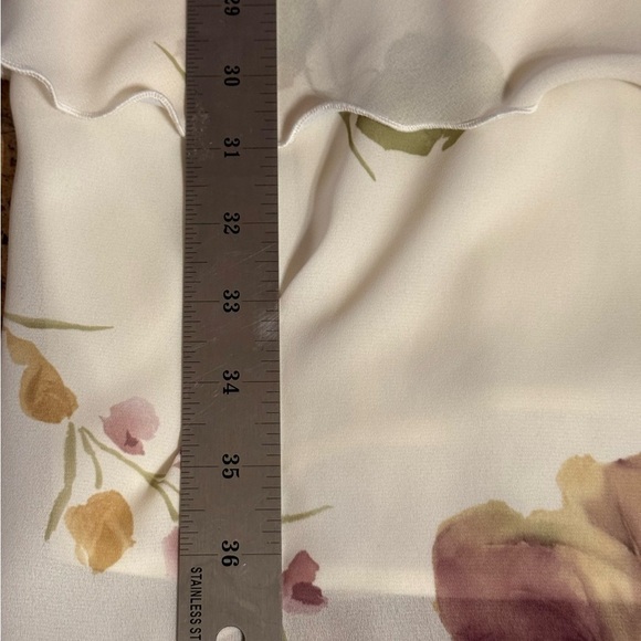 NWT Jeffrey & Dara Dress Womens 8 Evenings by Tom Barra Ivory Lace Sheer Lined - Picture 15 of 16